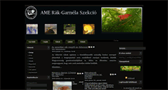 Desktop Screenshot of ame-rak-garnela.akvariummagazin.hu